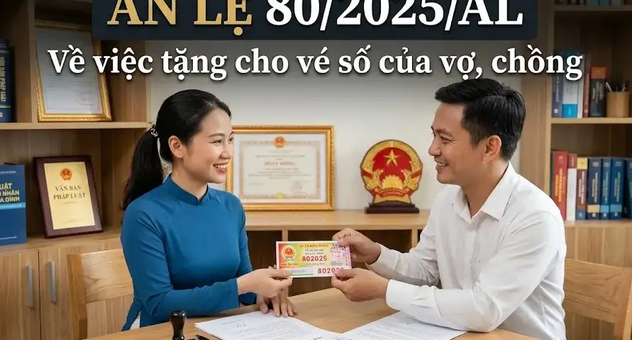 ÁN LỆ 80/2025/AL Về việc tặng cho vé số của vợ, chồng