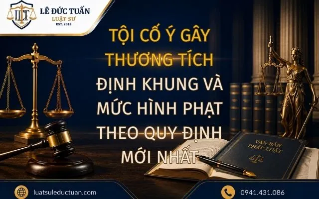 TỘI CỐ Ý GÂY THƯƠNG TÍCH: ĐỊNH KHUNG VÀ MỨC HÌNH PHẠT THEO QUY ĐỊNH MỚI NHẤT