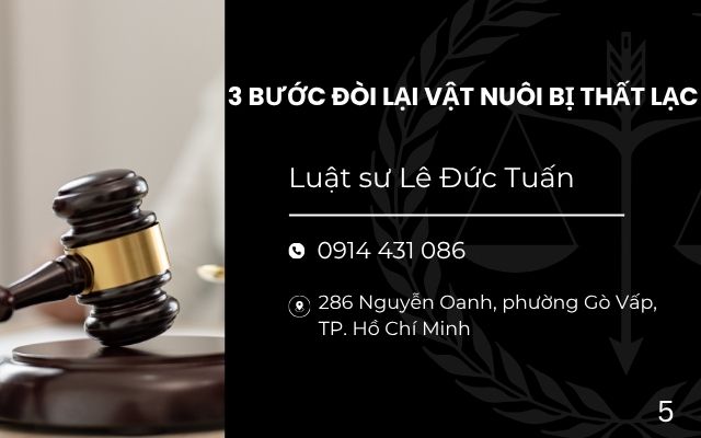 3 Bước đòi lại vật nuôi bị thất lạc